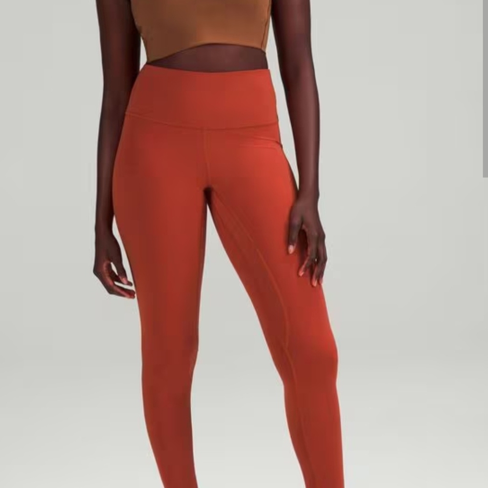 lululemon athletica Women's High-Waist Cayenne Leggings Size 6 28" - Picture 3 of 7